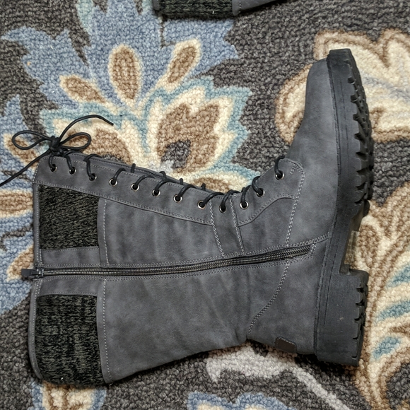 Maurices Emma Tall Wide Calf Boots, Gray, 9 - Picture 4 of 9